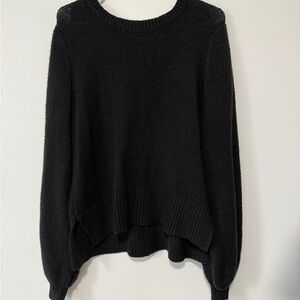 Alya Black Crew Neck Sweater Women’s Size L‎